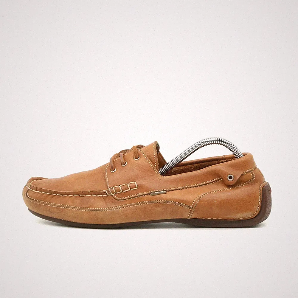 Tommy Hilfiger Herren Bootsschuh Mokassin Slipper Braun Freizeit Mokassins EU 43