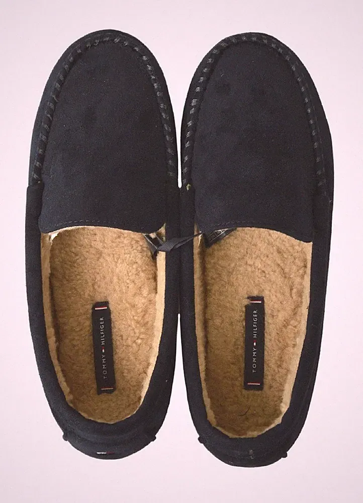 TOMMY HILFIGER Herren Slipper Halbschuh Hausschuh Innenfutter co
