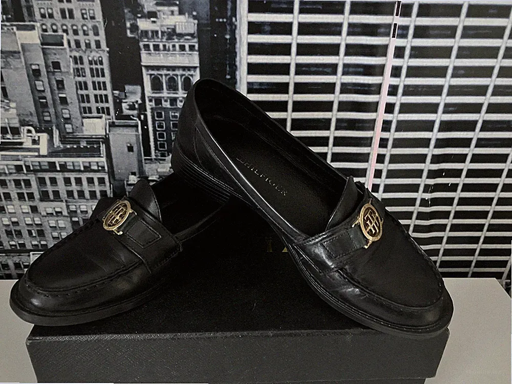 Tommy Hilfiger Loafer Damen schwarz Größe: 39