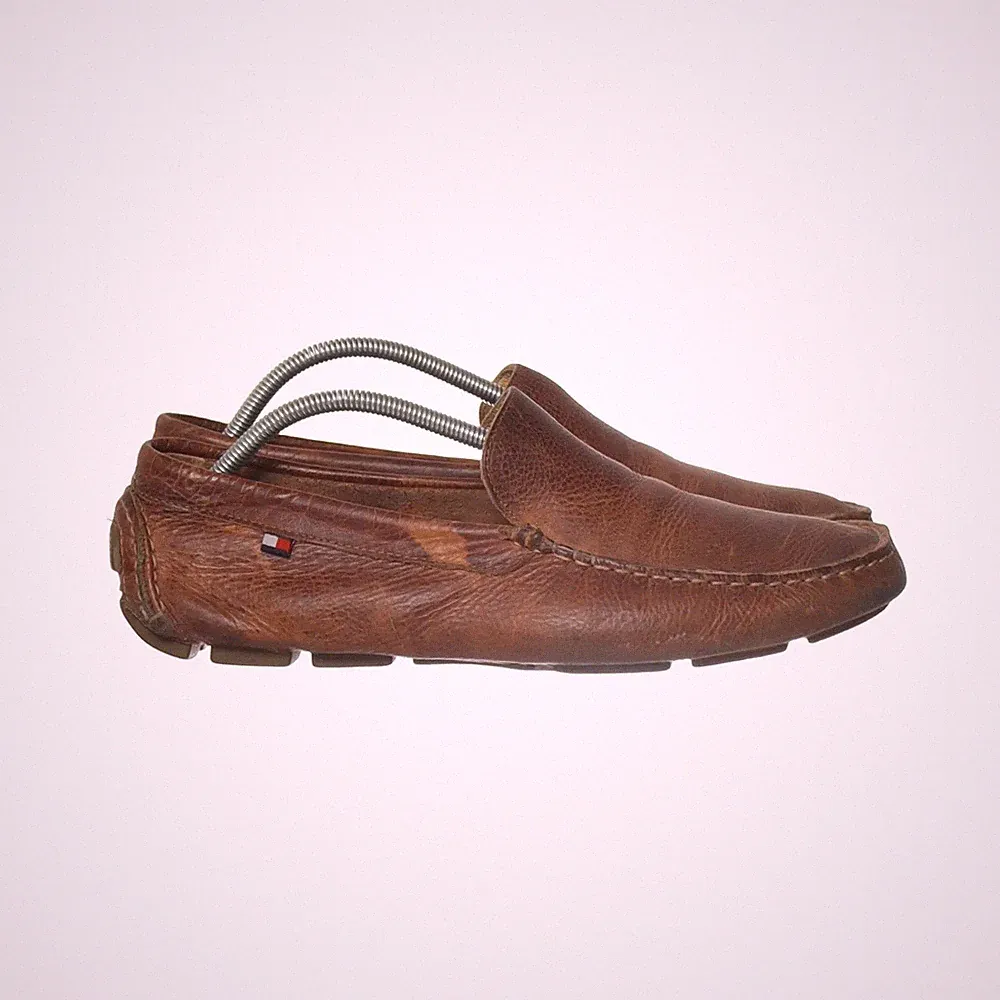 Tommy Hilfiger, Loafers, Größe: 45, Leder, Braun, Herren #Ur5