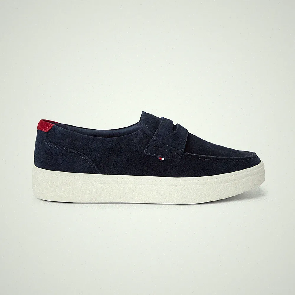 Tommy Hilfiger Modern Light Hybrid Herren Wildleder Slipper Desert Sky Loafer Schuhe