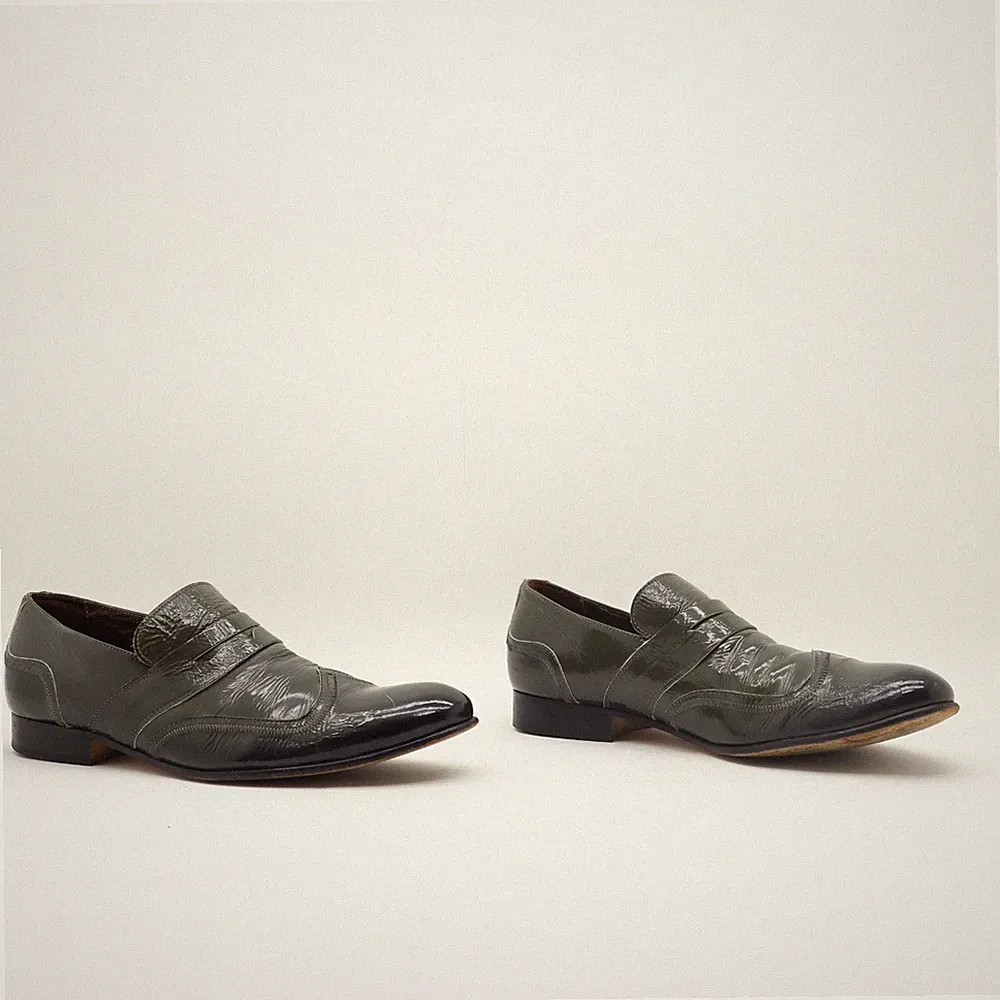 Tommy Hilfiger Schuhe Halbschuhe Gebraucht EUR 42 (Cod.SS3429) Herren Grün Leder