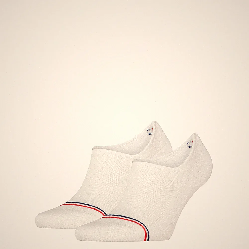 Tommy Hilfiger Unisex Füßlinge 2-er Pack| Gr. 35/38 | White
