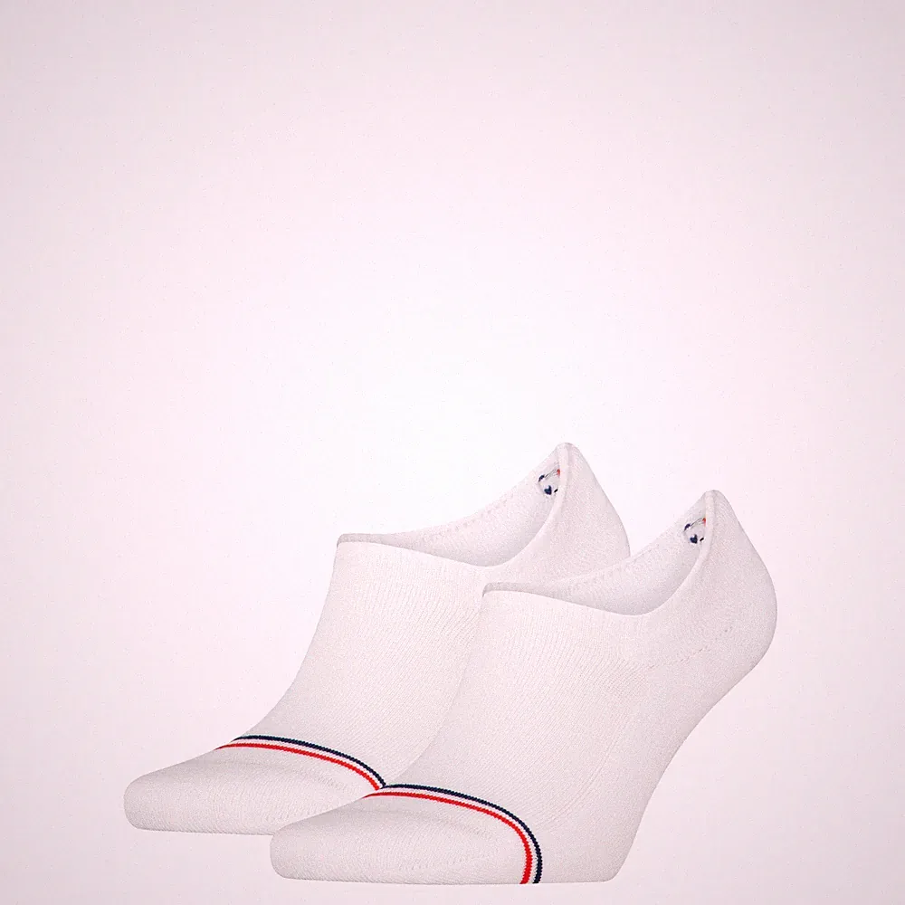 Tommy Hilfiger Unisex Füßlinge 2-er Pack| Gr. 39/42 | White