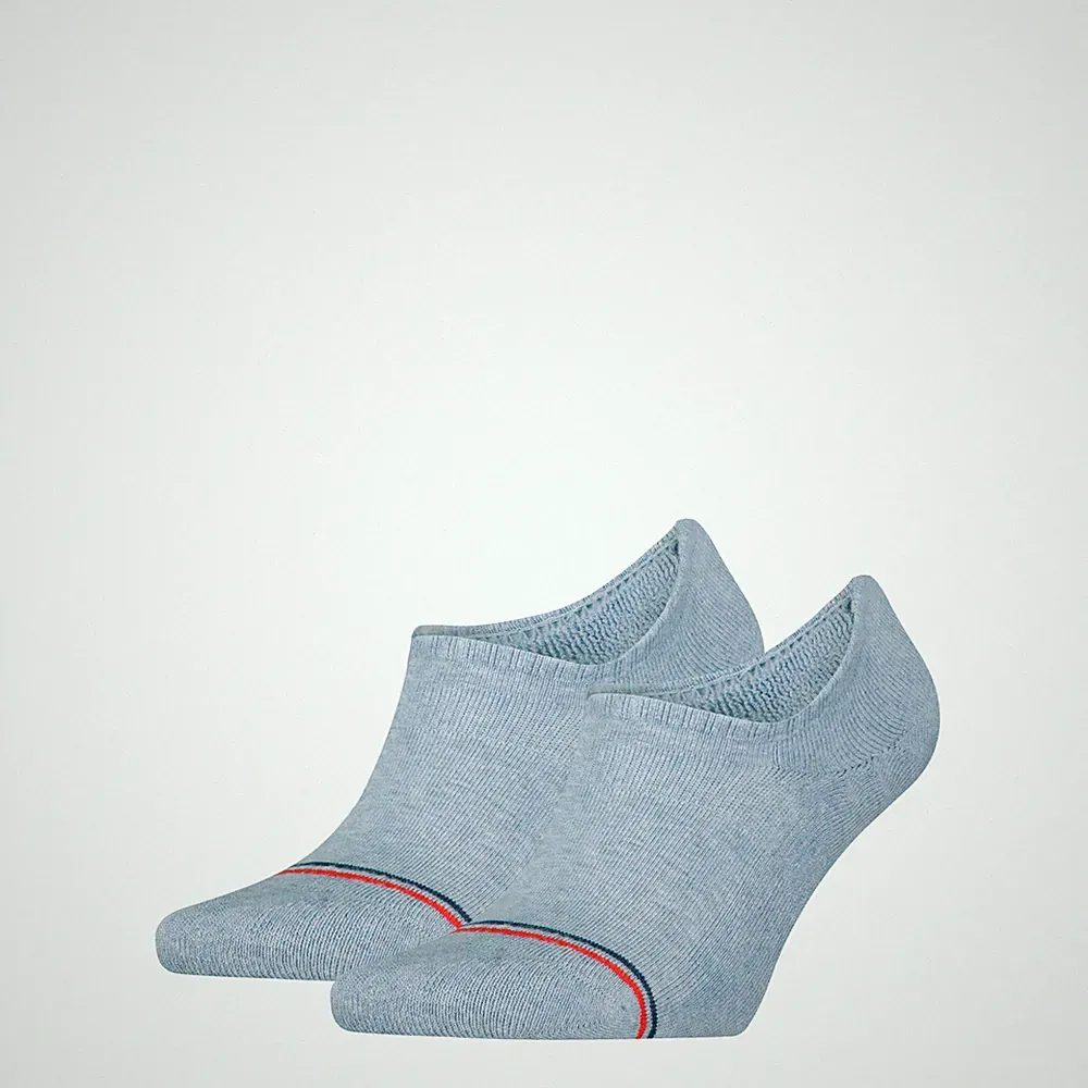 Tommy Hilfiger Unisex Füßlinge 2-er Pack| Gr. 43/46 | Light Blue