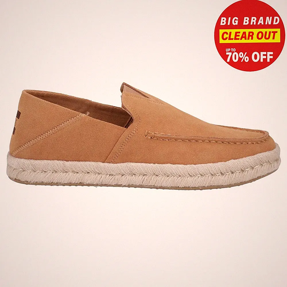 Toms Alonso Herren Halbschuhe Freizeit Komfort Hellbraun
