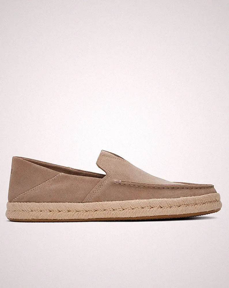 Toms Alonso Rope Slipper Loafer Wildleder Dune