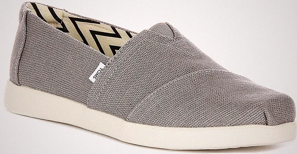 Toms Alpargata Plus bequeme Baumwoll-Espadrille Damenschuhe grau UK 4 – 8