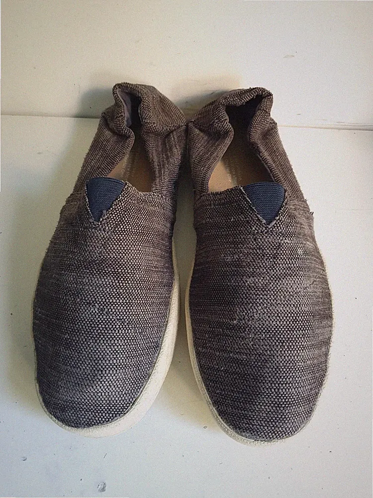 TOMS AVALON DESIGNER UK 7 EU 40,5 HERREN GRAU CANVAS FREIZEIT HALBSCHUHE SCHUHE