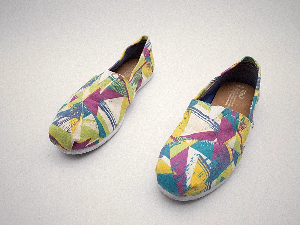 TOMS Damen Ballerina Slipper Halbschuh Freizeitschuh Loafer Gr39 EU Art34172-100
