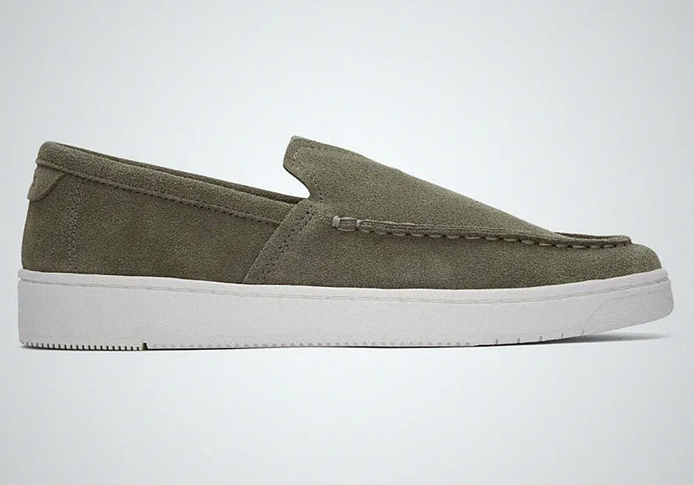 TOMS Herren TRVL Lite Halbschuh - Vetiver Grey Suede