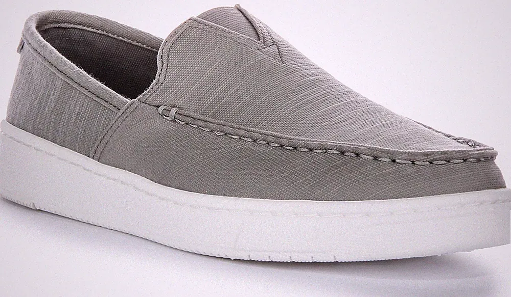 Toms Travel Lite recycelte leichte Baumwolle Slipper Halbschuh grau Herren UK 7 - 12