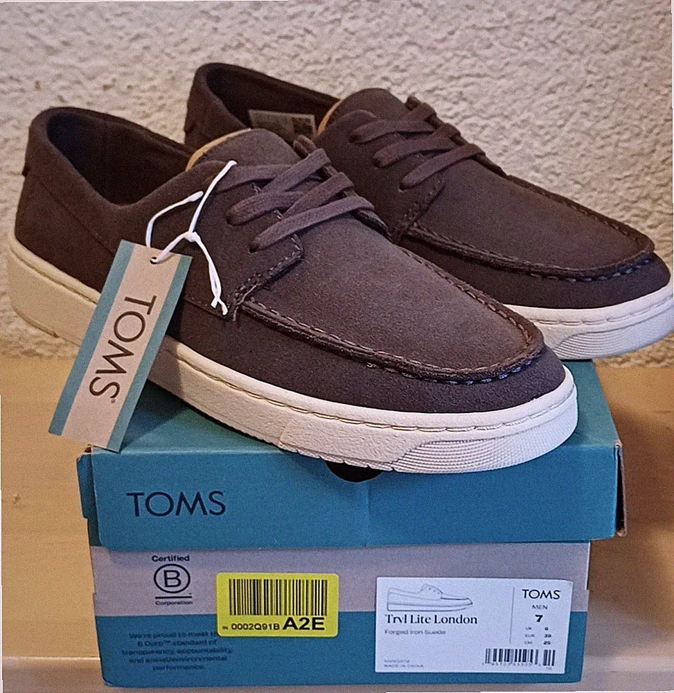 TOMS WEAR GOOD Trvl Lite London LOAFER GR 39 US 7 Sneaker Wildleder Schuhe NEU