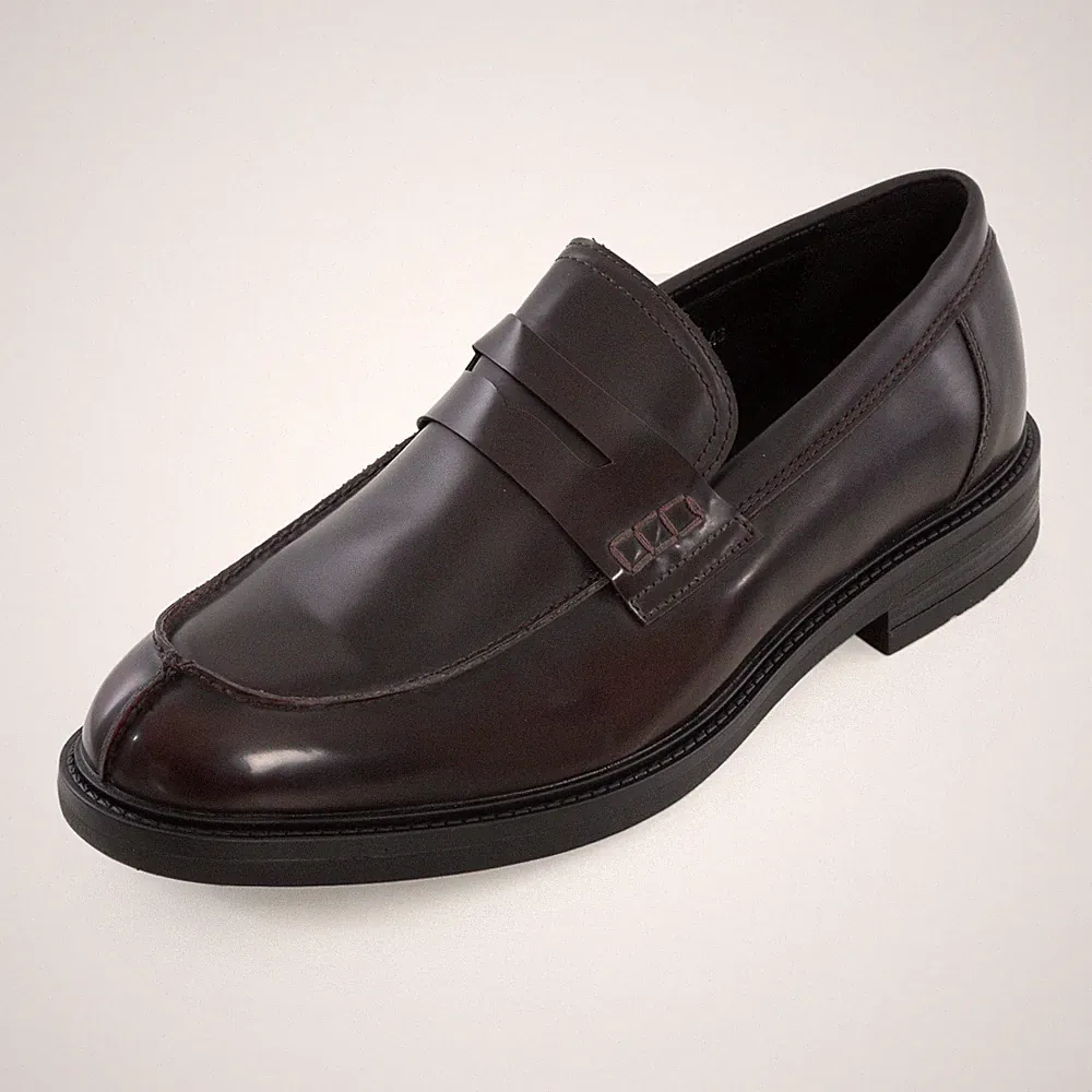 TooCool Y268 Herren Penny Loafer Mocassin Slip-On Elegante Schuhe Uni Schwarz