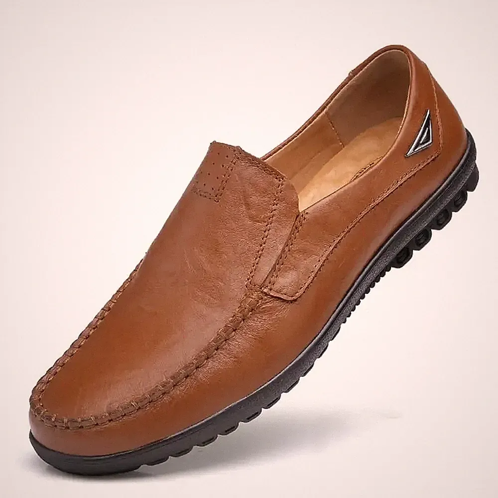 Trägerlose PU-Lederschuhe für Herren, Freizeit-Sneaker von qlt.