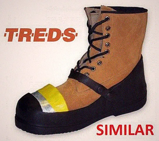 Treds 12434 Safety Rubber Half-Loafer Shoe Cover with Steel Toe, XX-Large (One P