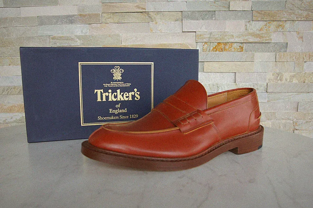 Tricker's EU 46 UK 12 Slipper Halbschuhe Loafers Giacomo braun NEU ehem UVP 525€