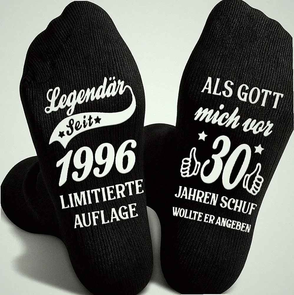 TUZELIYA 2026 Original Geburtstag Mann Frau, Baumwolle Socken