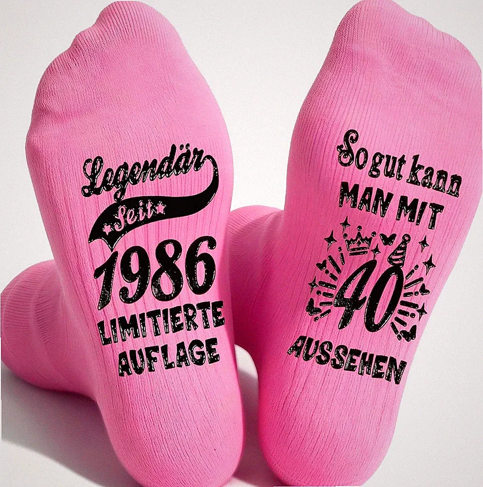 TUZELIYA 2026 Original Geburtstag Mann Frau, Baumwolle Socken