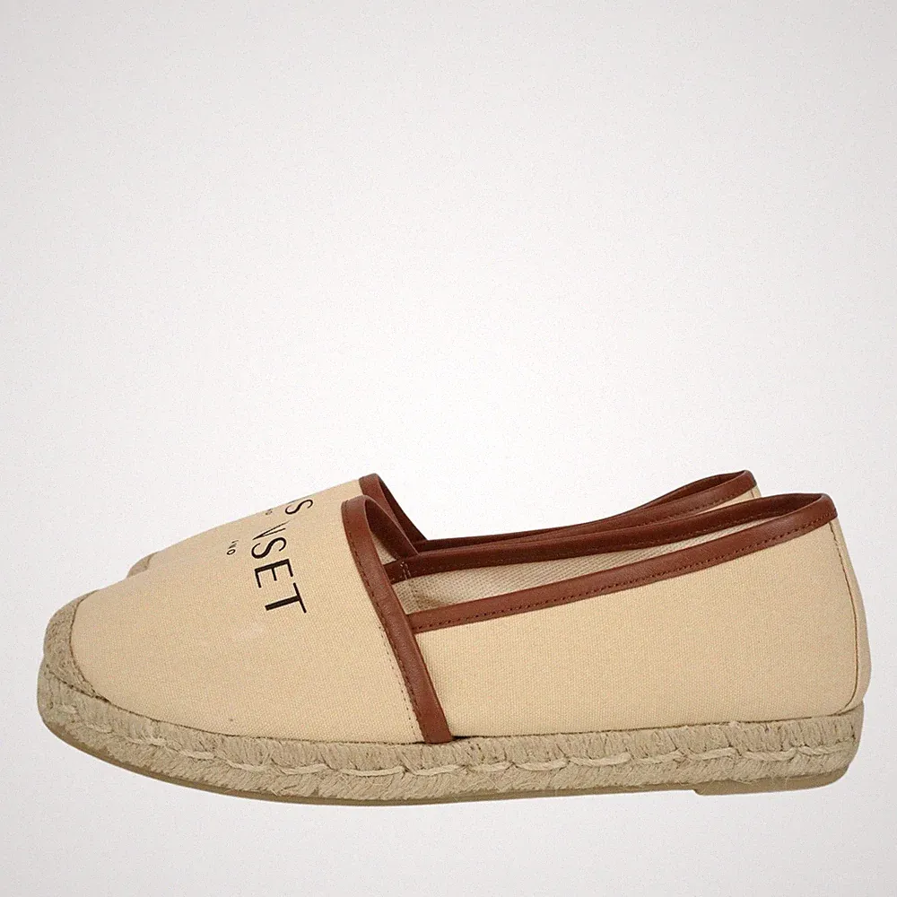Twinset Milano Damen Schuhe Loafers Gr. 38 Beige Halbschuhe Mokassins