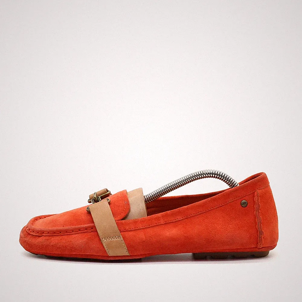 UGG Damen mokassin EU 40.5 FD1115K orange wildleder normal classic loafer