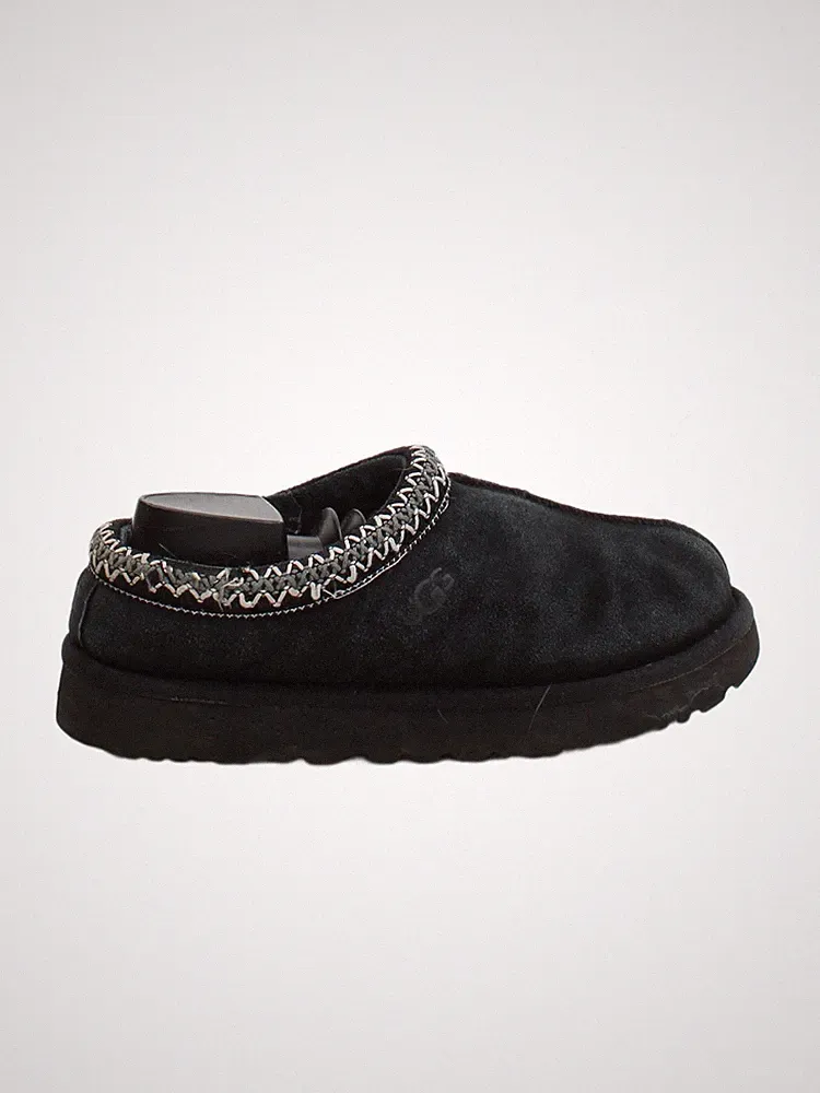 UGG Herrenschuhe UK 5 schwarz Wildleder mit Wolle Halbschuh
