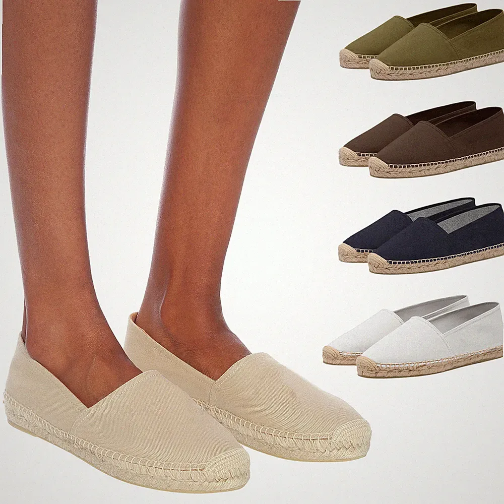 Unisex Schuhe Canvas Espadrilles Herren Damen Bequem Halbschuhe Freizeit Seil VEQUE
