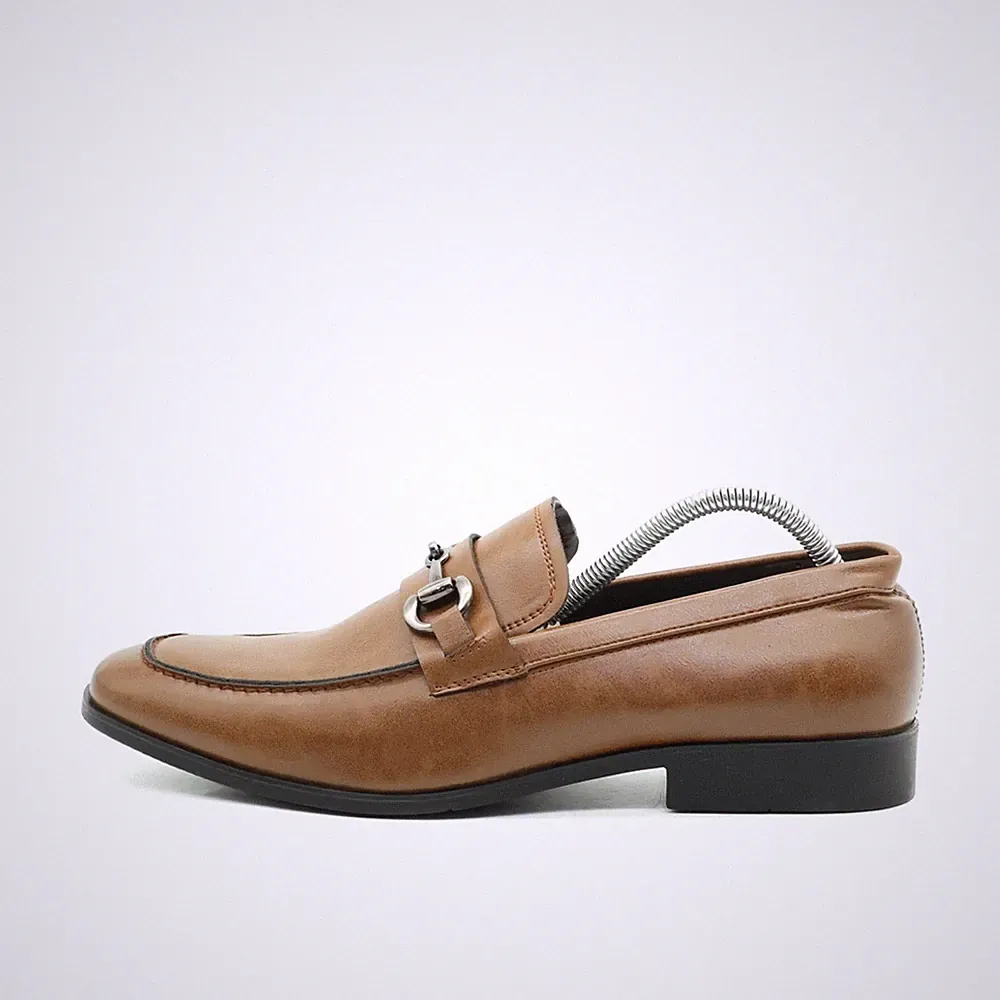 Unlisted Herren Kenneth Cole Sampson Loafer Schuhe Braun Kunstleder EU 42.5