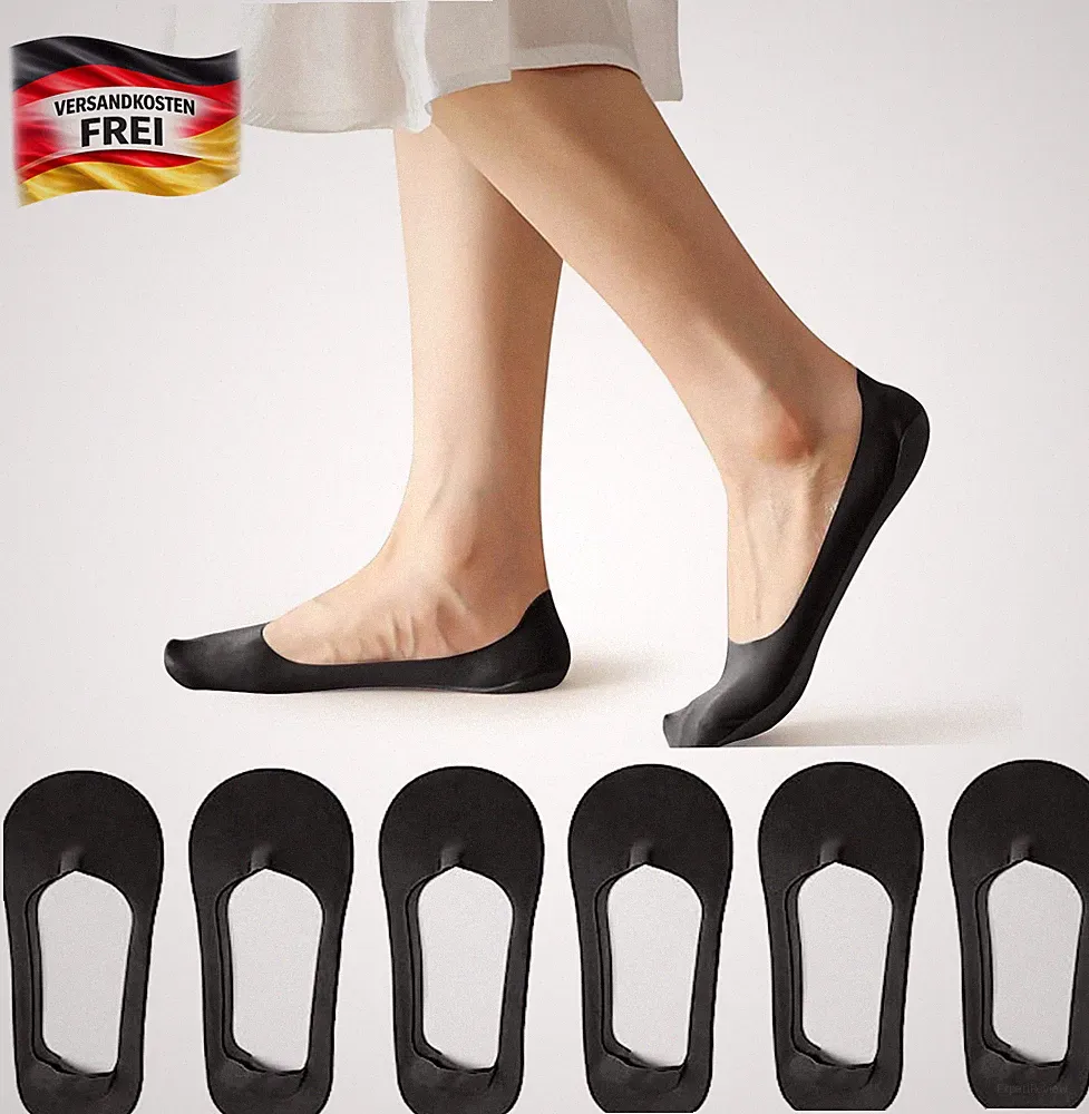 Unsichtbare rutschfeste Damensocken atmungsaktiv für Loafer Sneakers
