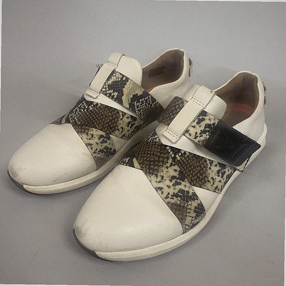 Unstructured by Clarks weiße Leder Slipper Halbschuhe Comfortschuhe UK6/EU39,5