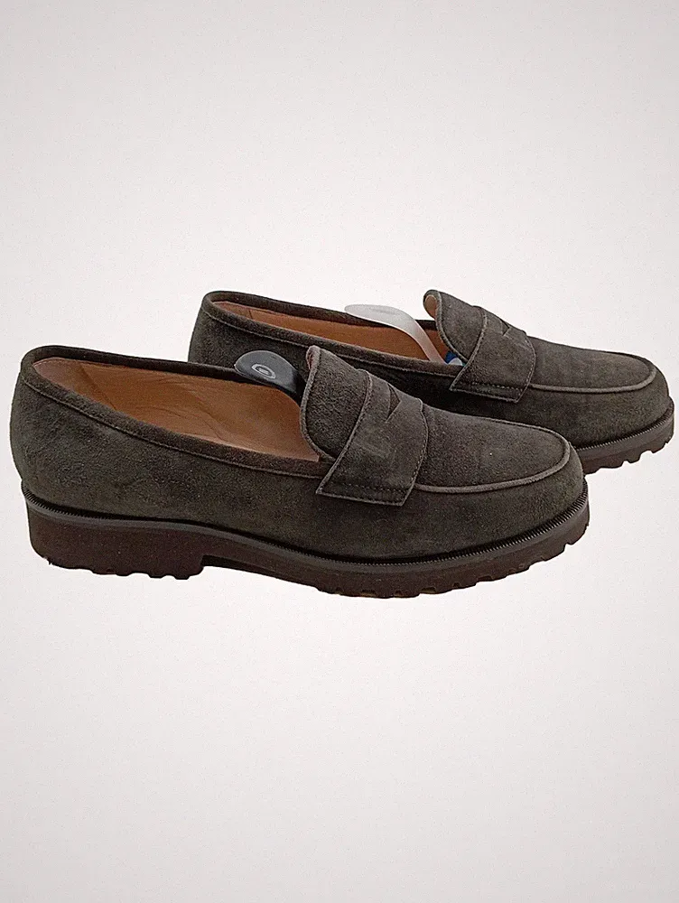Unützer Loafer Damen Gr. 39 Grau Wildleder