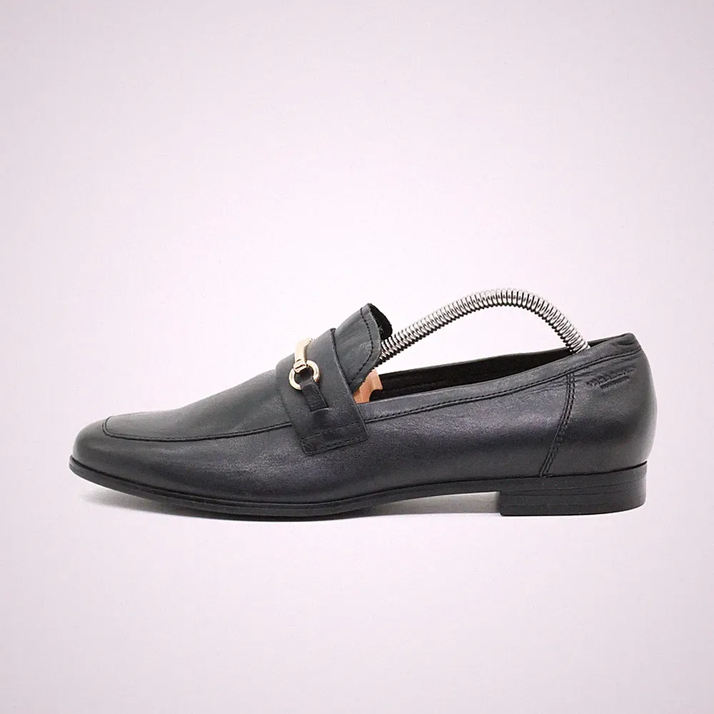 Vagabond Damen Shoemakers Loafer Schwarz Leder Gold-Detail Klassisch EU 40