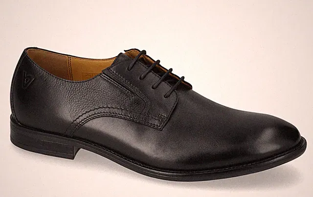 Valleverde 17904 elegante Schnürschuhe Leder schwarz