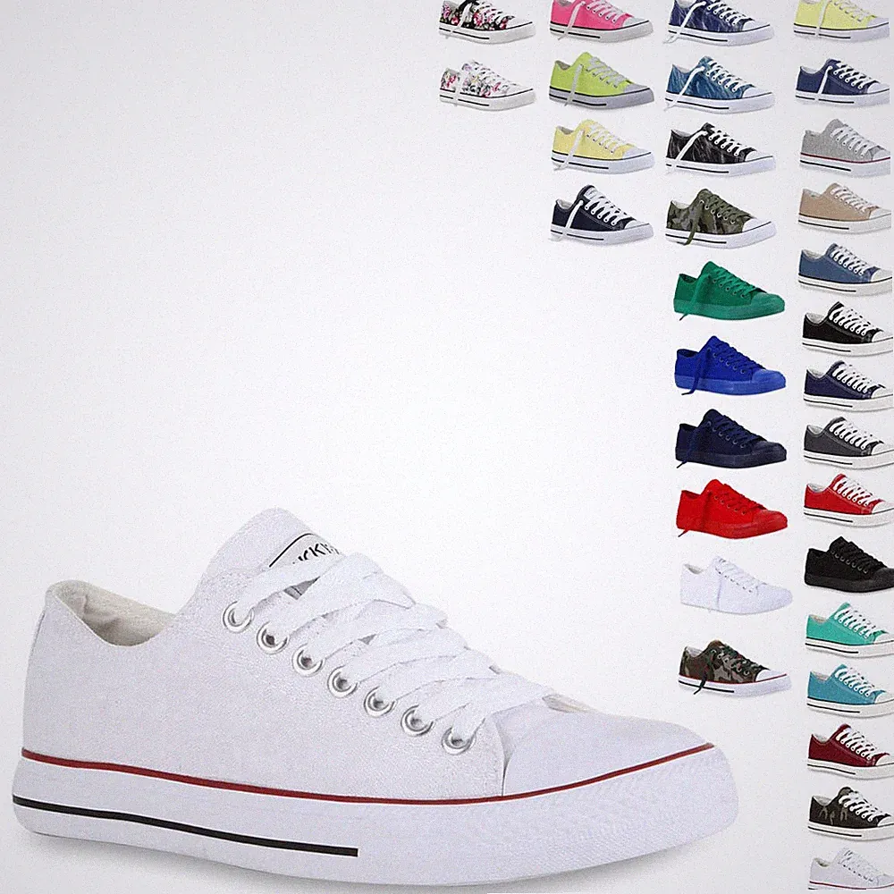 VAN HILL Herren Sneaker low Textil Halbschuhe Flach Schnürschuhe Basic Trendy