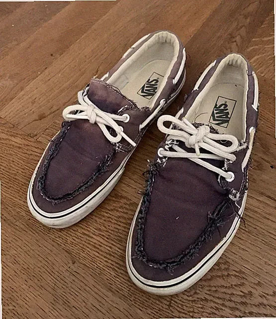 VANS Herren Low Top Sneaker Blau EU 44 Schnürung Gummisohle Skate - Bootschuh