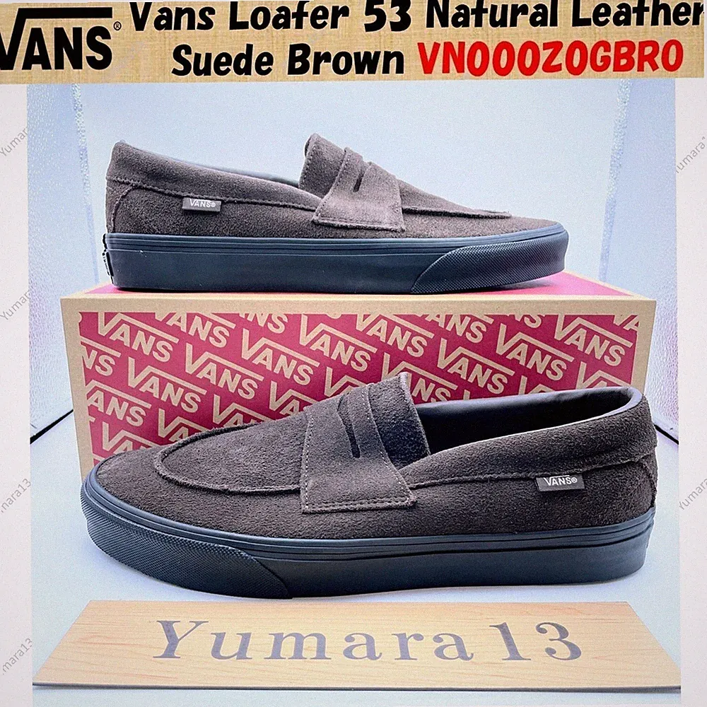 Vans Loafer 53 Naturleder Wildleder Braun VN000Z0GBRO Herren Gr.