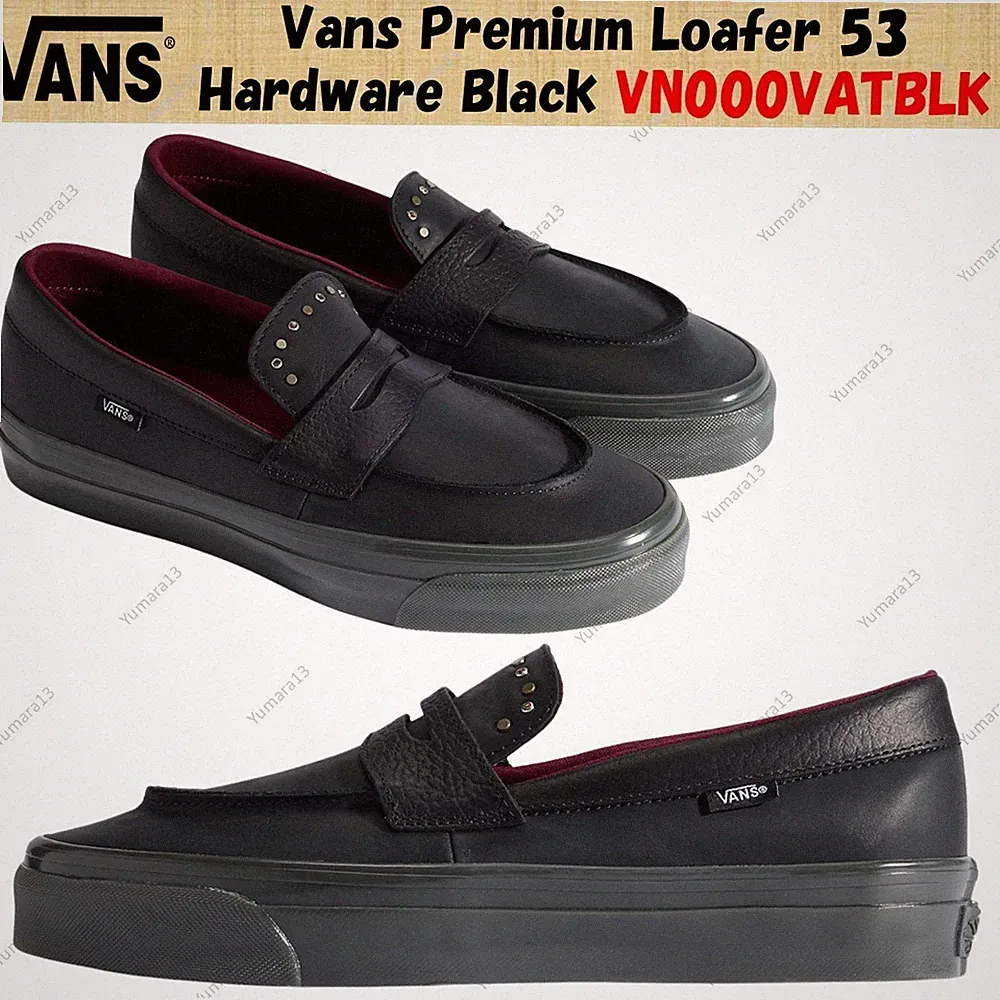 Vans Premium Loafer 53 Hardware Schwarz VN000VATBLK Herren Gr.