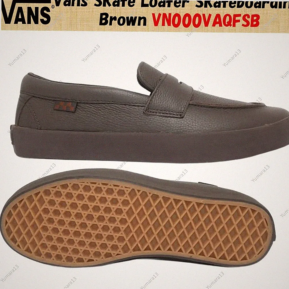 Vans Skate Loafer Skateboarding Braun VN000VAQFSB Herren Gr.
