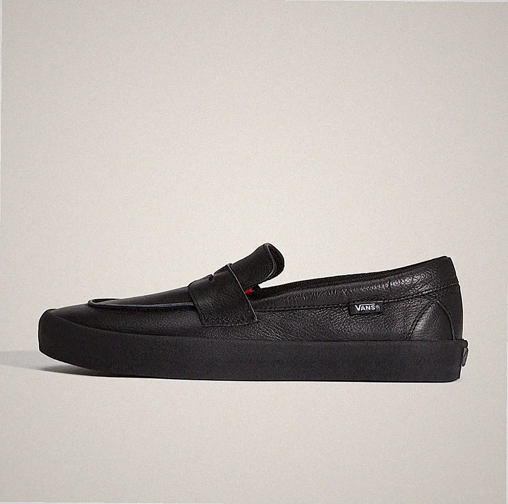 Vans Skate Loafer Unisex Schuhe in schwarz Leder alle Größen begrenzter Bestand