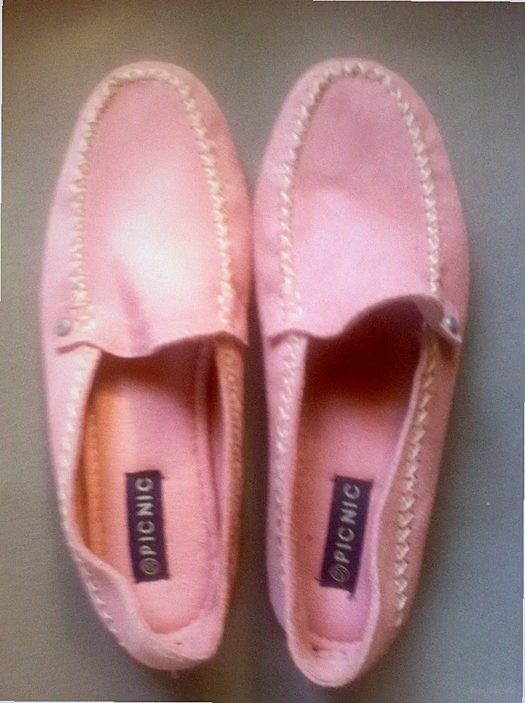 Velour Leder Loafer's, 39, neuwertig, rosé