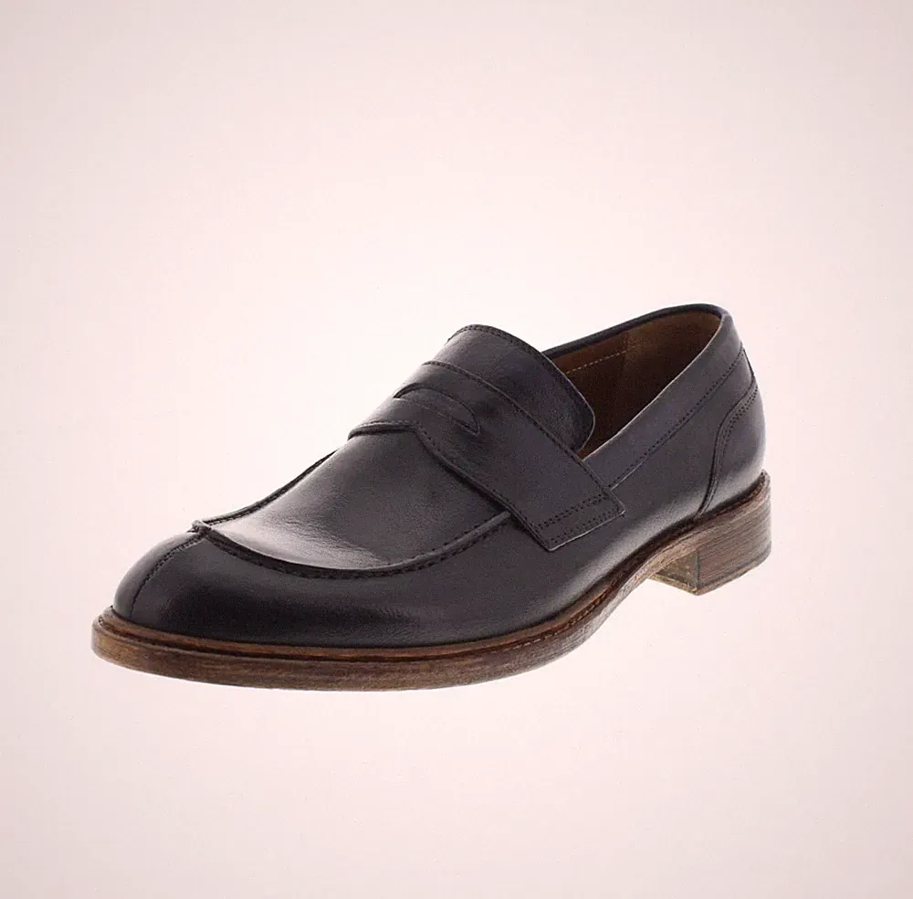 Veni Shoes Tampon Blau - Größe 45 [29,6 cm] Herrenschuhe elegante Halbschuhe