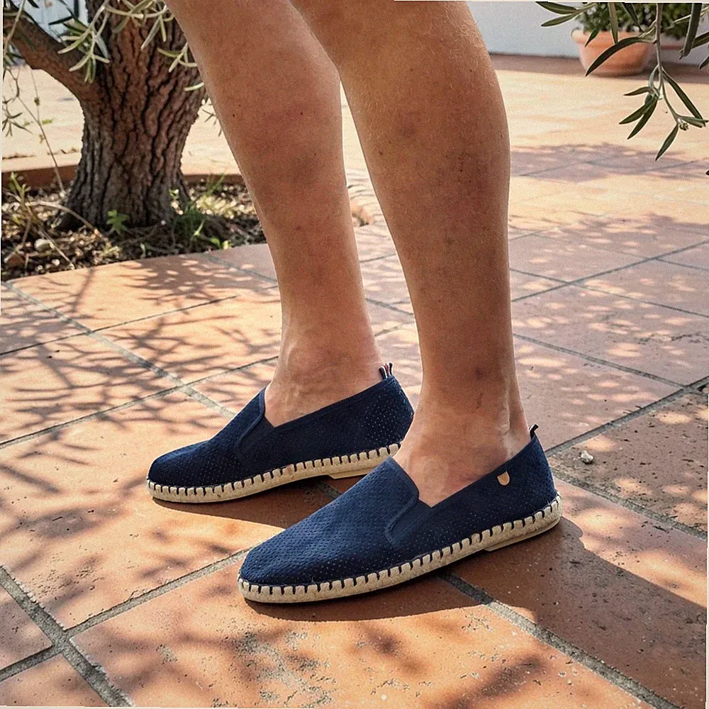 Verbenas Schuhe Espadrilles Tom Hole Micro Marino blau Herren