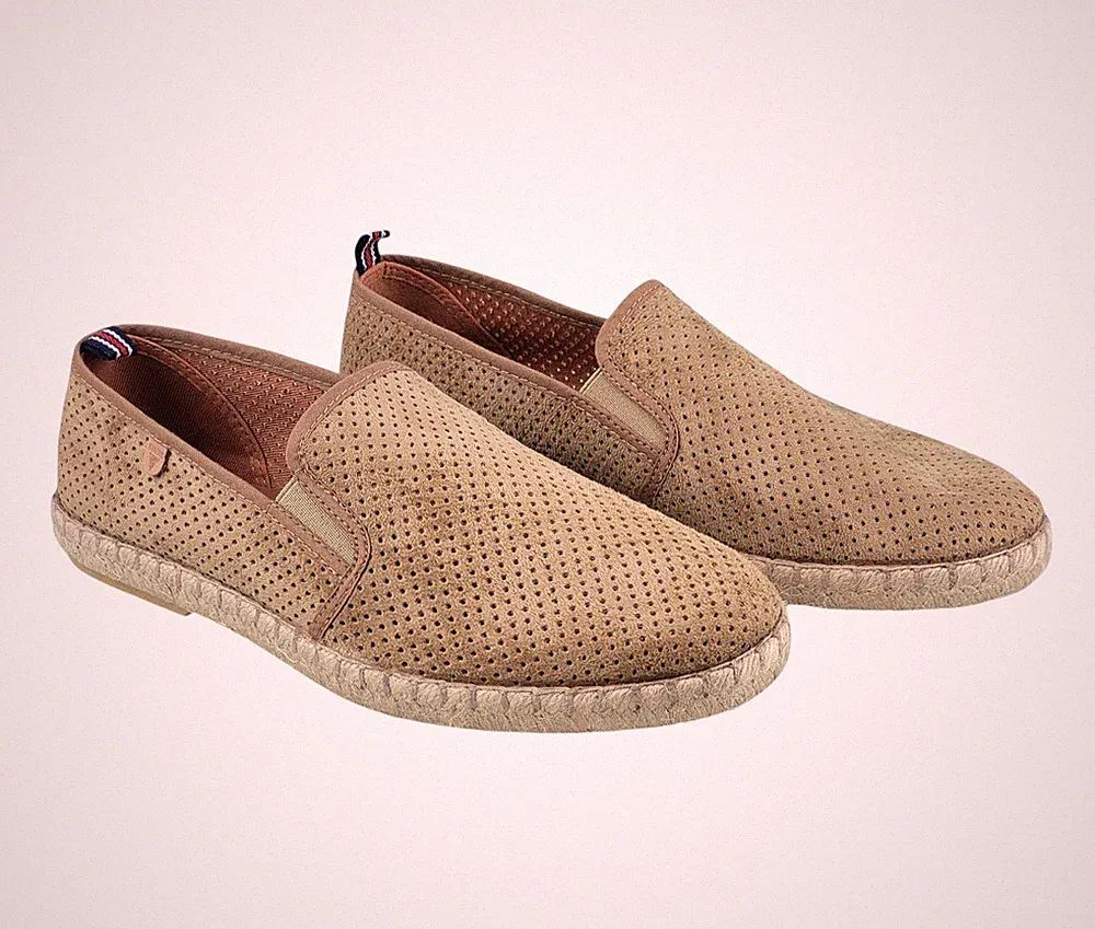 Verbenas Schuhe Espadrilles Tom Hole Micro Roble beige braun Herren