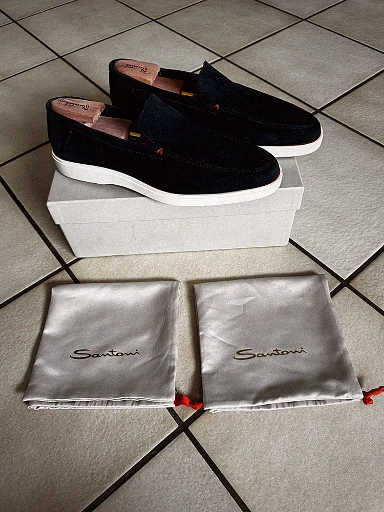 Verkauf ungetragene Santoni Yacht Loafer UK 11 / US 12 / EU 46