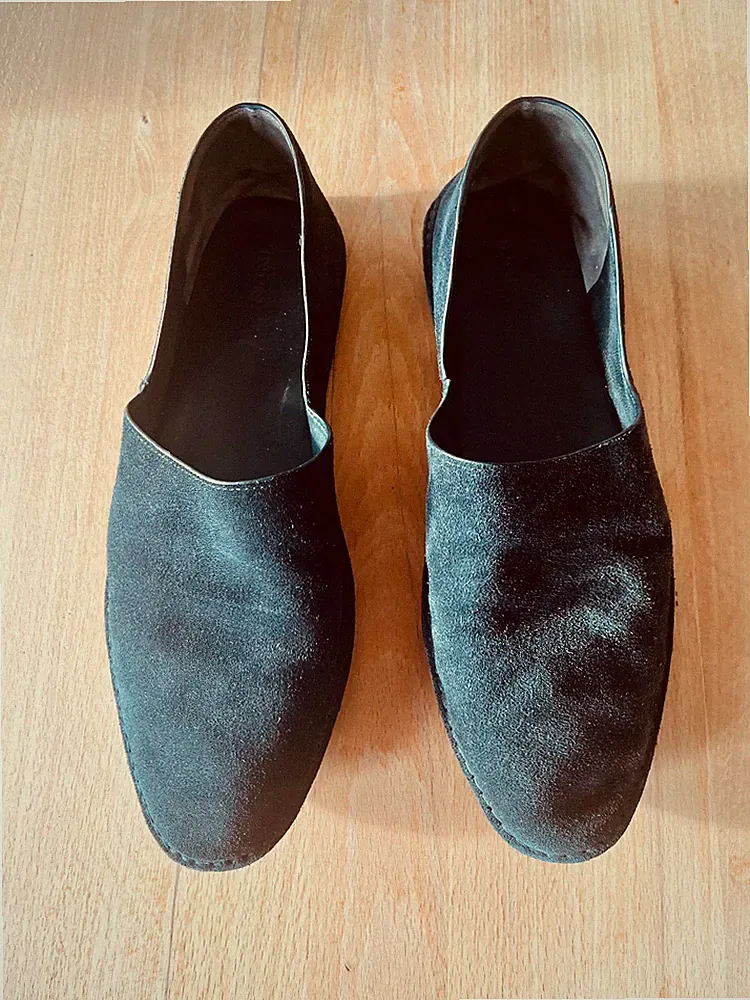 Vince Loafers Veloursleder Schwarz Größe 42 (EU)