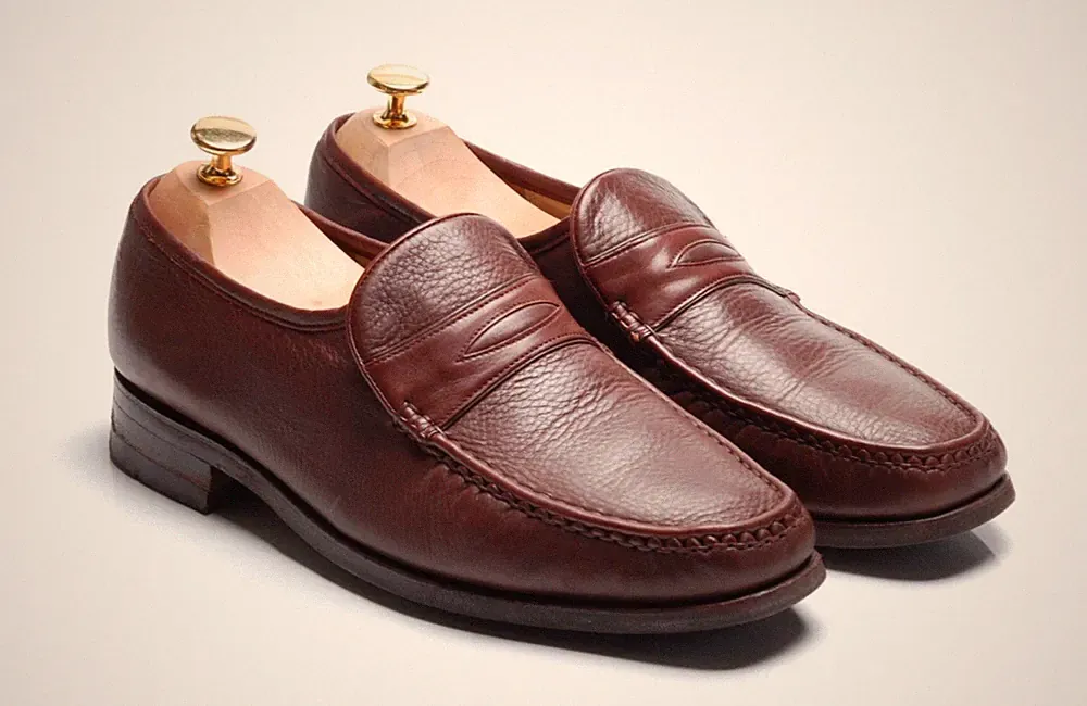 Vintage BARKER braune Penny Loafer Schuhe: `847827` UK 8,5 G US 9,5 EU 42,5