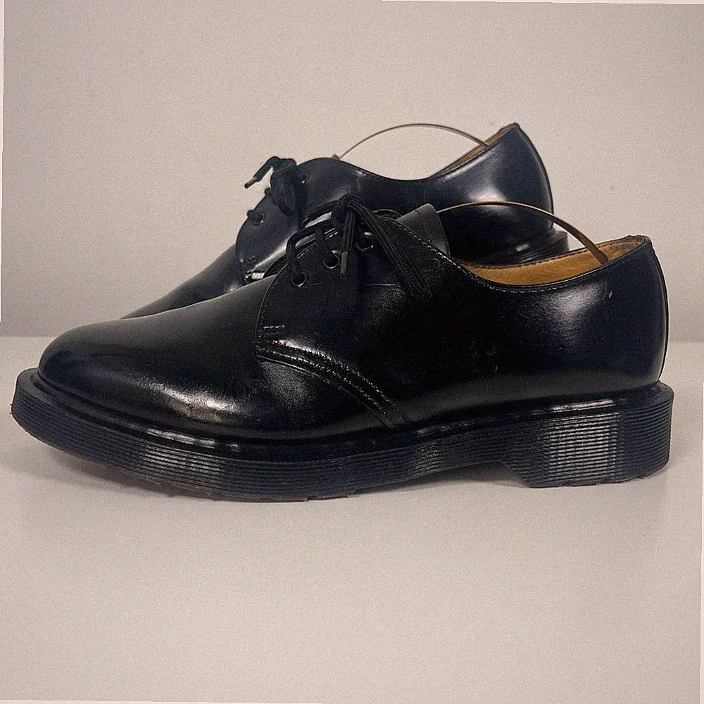 Vintage Doc Dr Martens 1461 Made In England schwarze Leder Oxford Schuhe - Größe 6