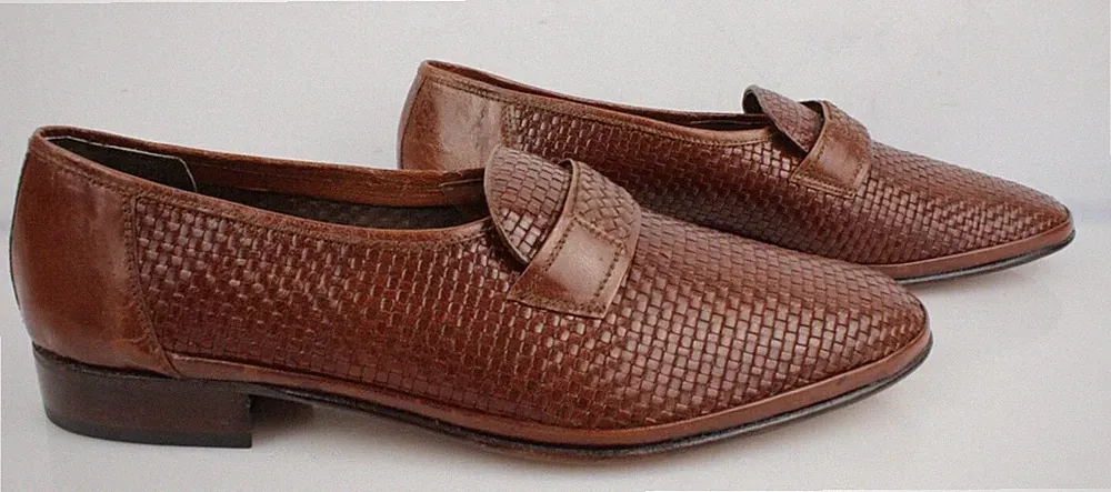 Vintage Halbschuhe Leder braun Gr. 44 sehr guter Zustand