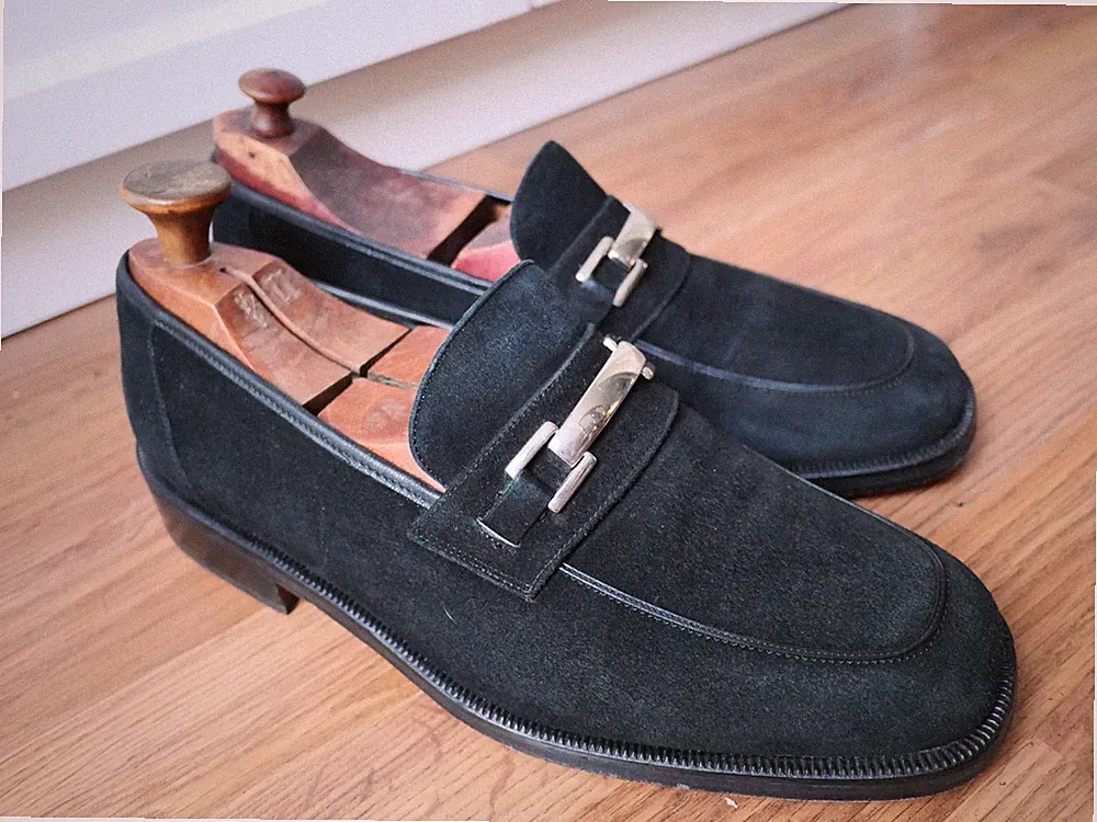 Captoe Kappe Wildleder-Loafer
