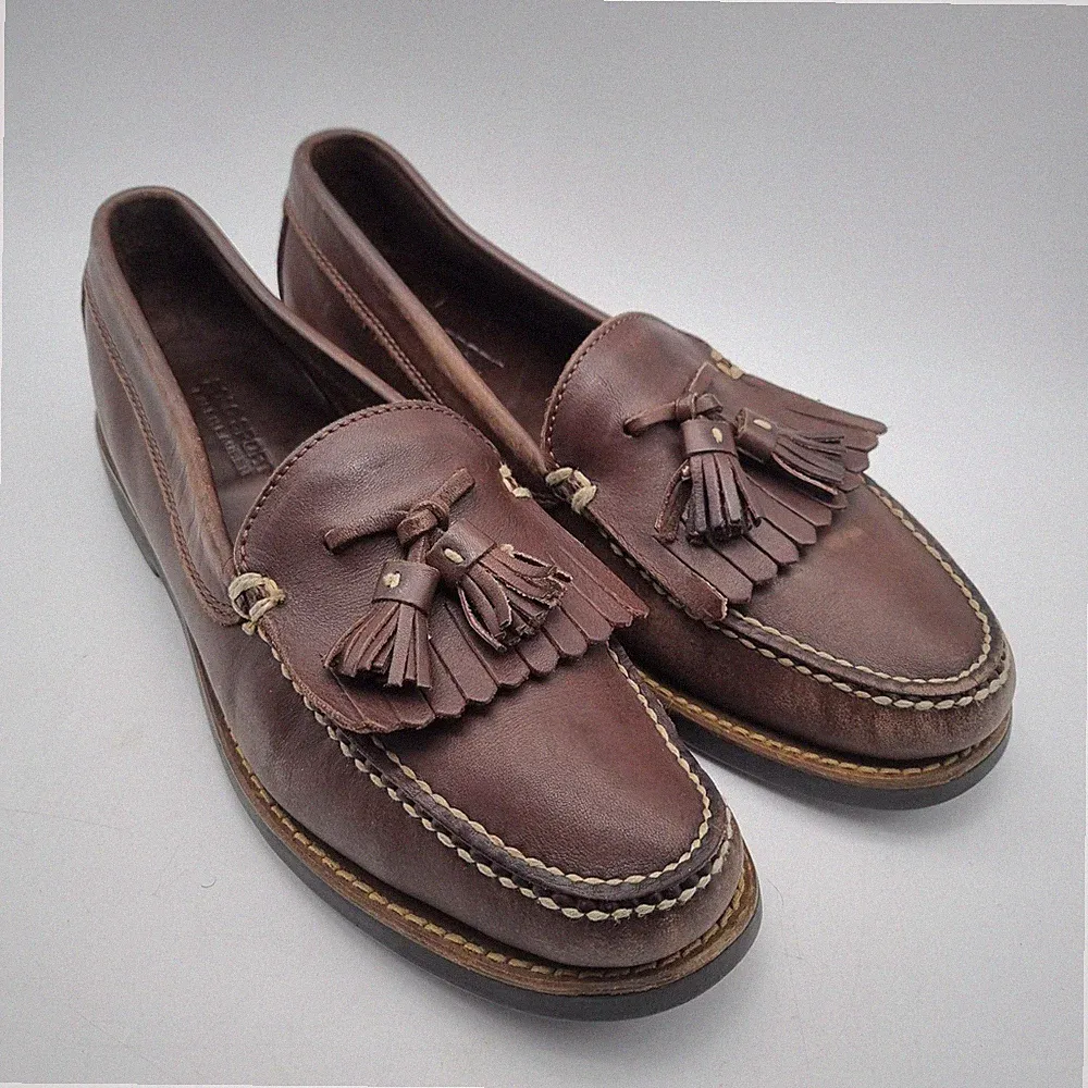 Vintage Ralph Lauren Polo Country Mokassin Leder Halbschuhe – UK Größe 8,5